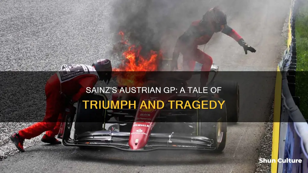 what happened to sainz austrian gp