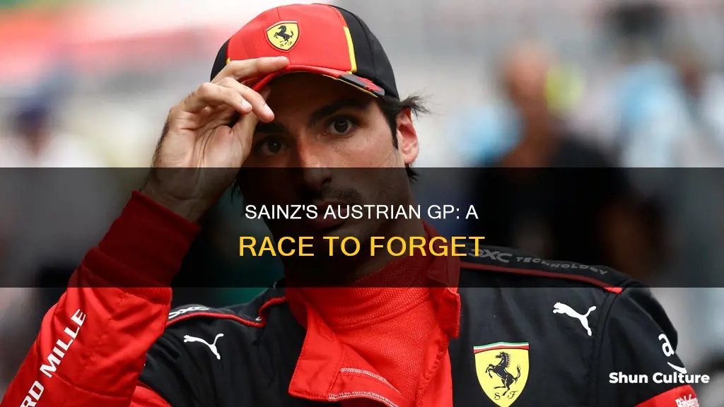 what happened to sainz austrian gp
