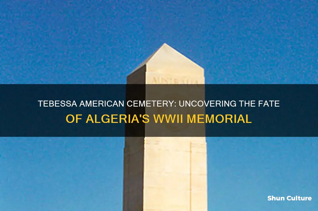 what happened to tebessa american cemetery in tebessa algeria
