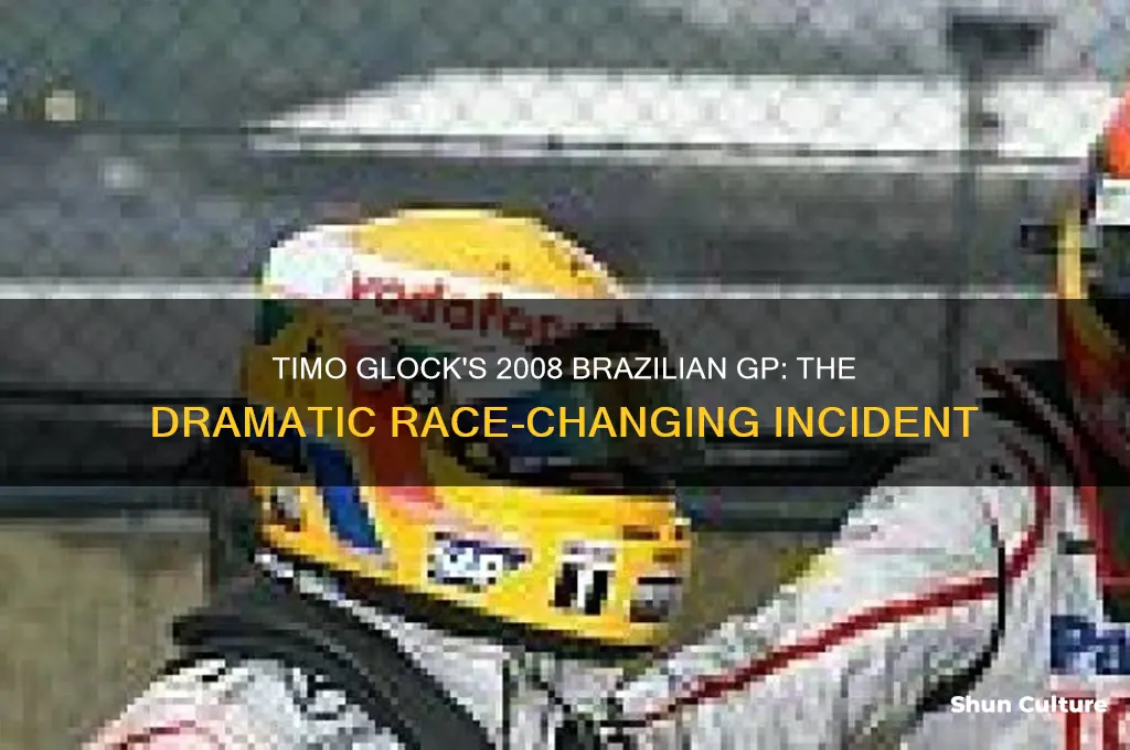 what happened to timo glock 2008 brazil