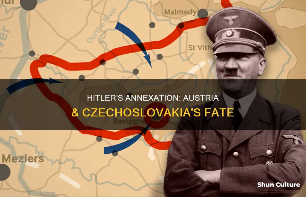 what happened when hitler invaded austria and czechoslovakia