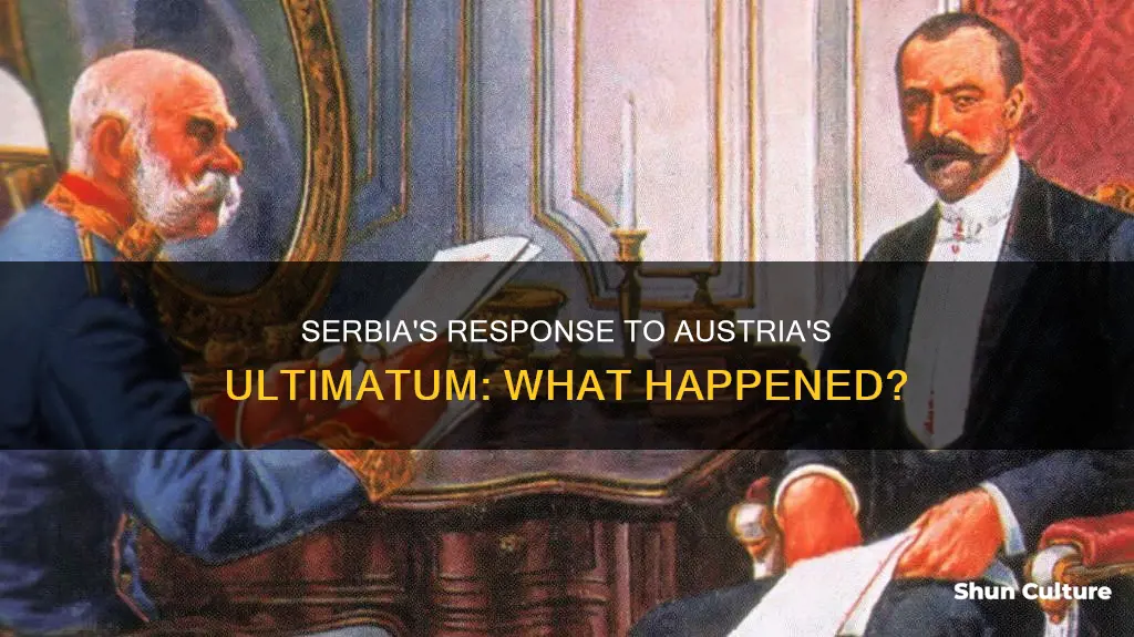 what happened when serbia got sent an ultimatum from austria