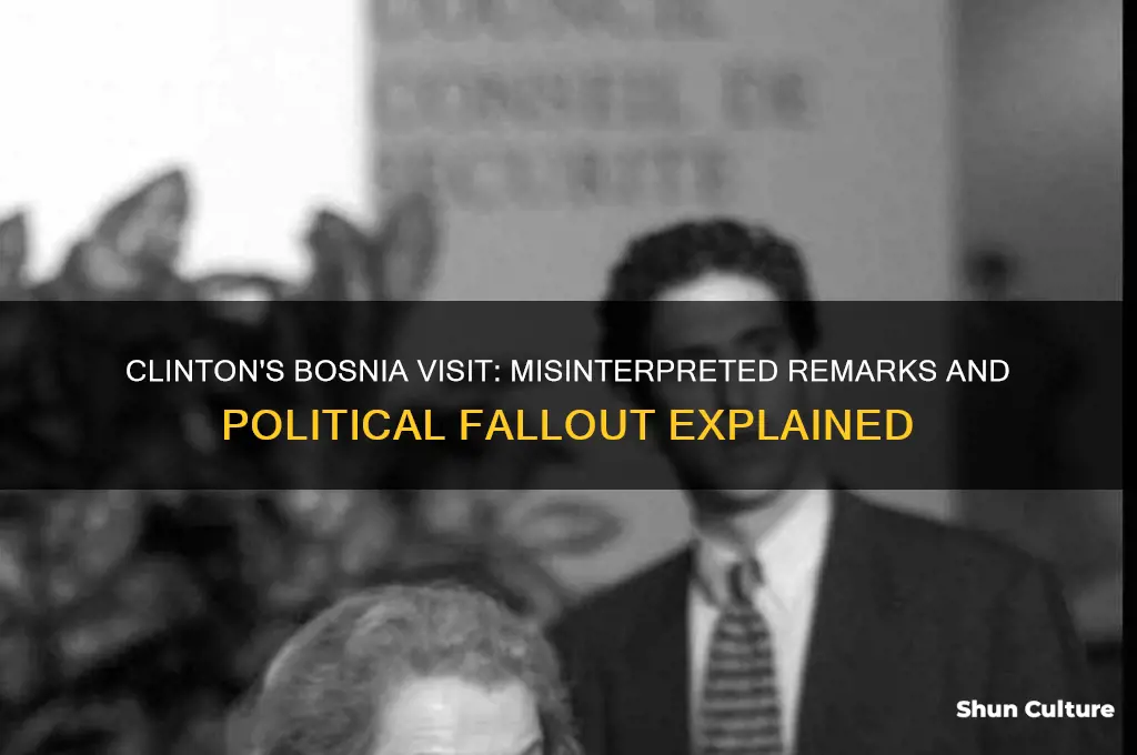 what happened with clinton and bosnia
