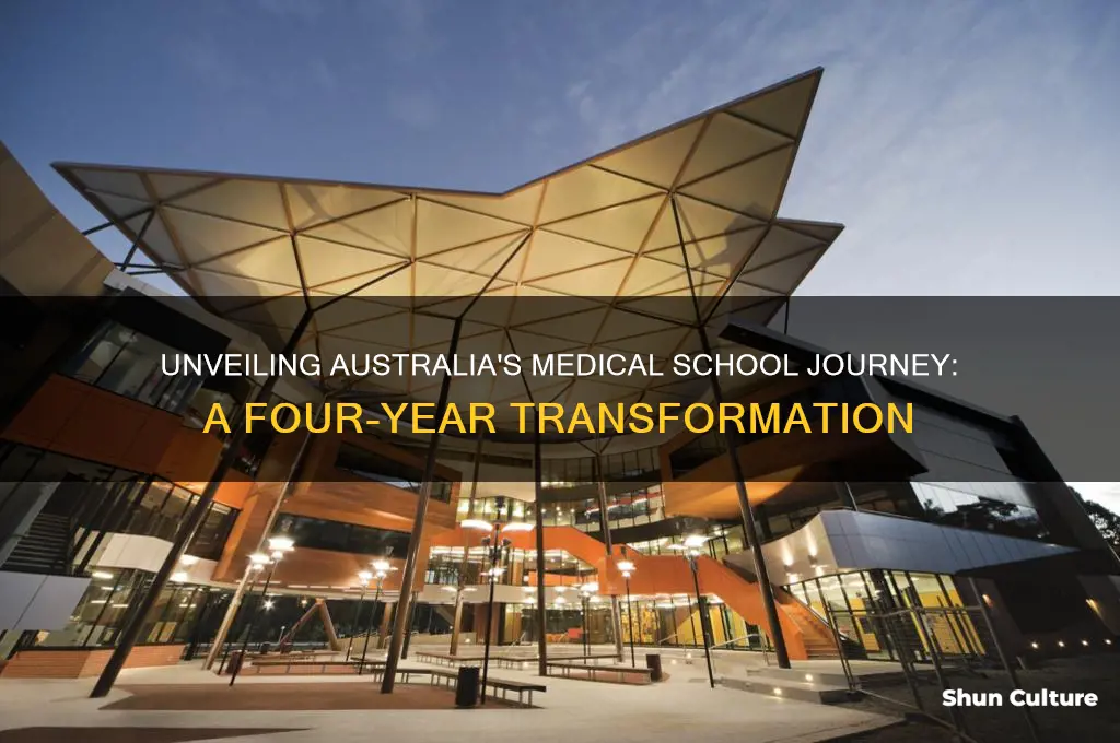 what happens in four years of med school australia