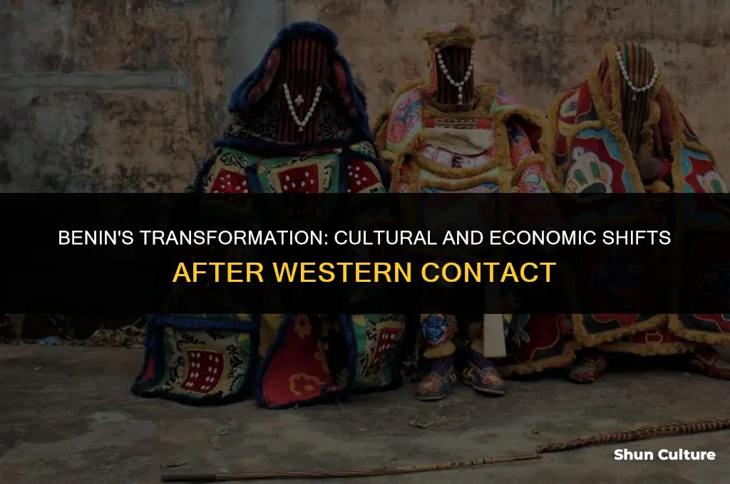 what happens to benin following contact with western peoples