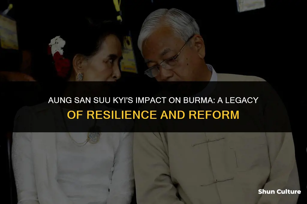 what has aung san suu kyi done for burma