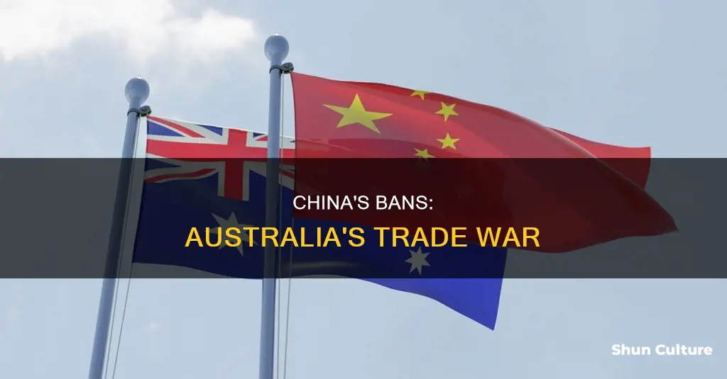 what has china banned from australia