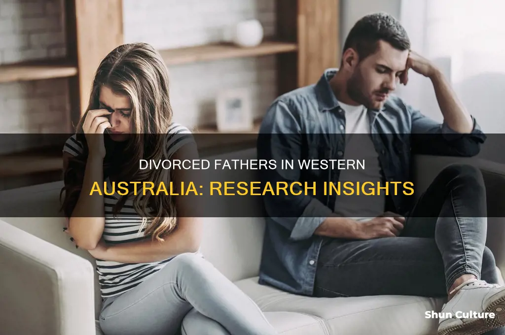 what has research shown about divorced fathers in western australia