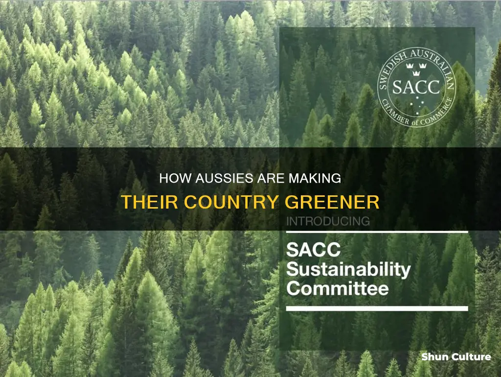 what have residents in australia done to make it greener