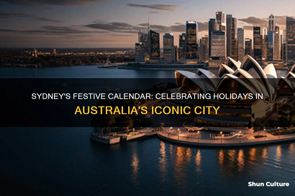 what holidays does sydney australia celebrate