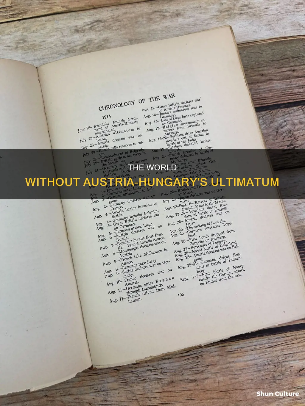 what if austria hungary never made the ultimatum