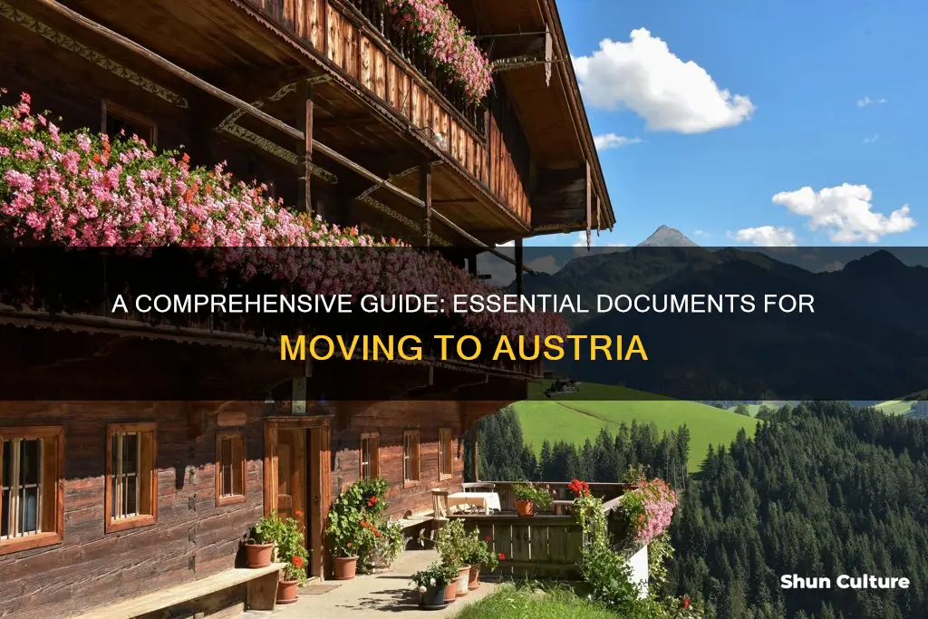 what information must I provide when moving to austria