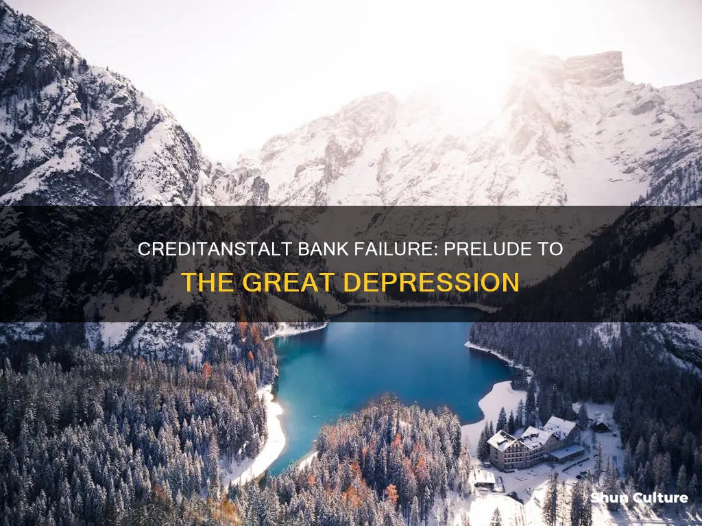 what initiated the great depression austria creditanstalt bank failed