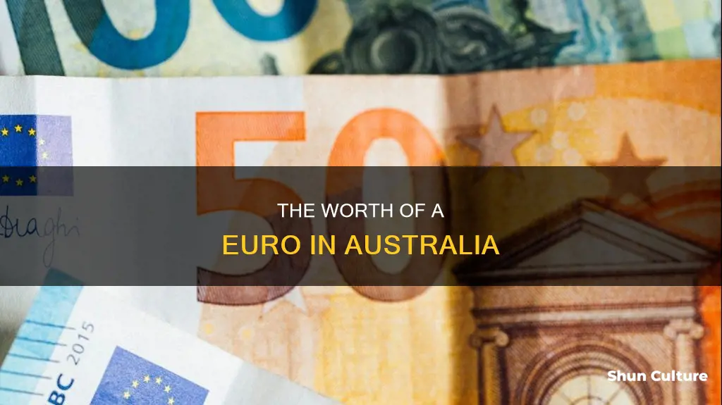 what is 1 euro worth in australian dollars