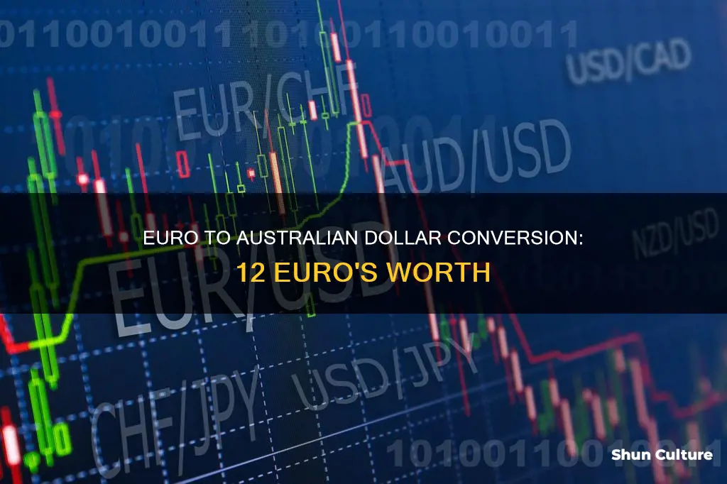 what is 12 euro in australian dollars