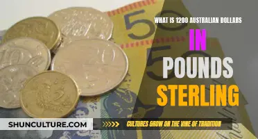 Converting Australian Dollars to Pounds Sterling: How Much Is It?