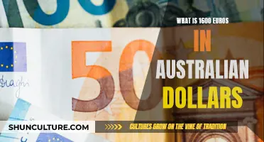 Euros to Australian Dollars: 1600 EUR Equals How Much AUD?