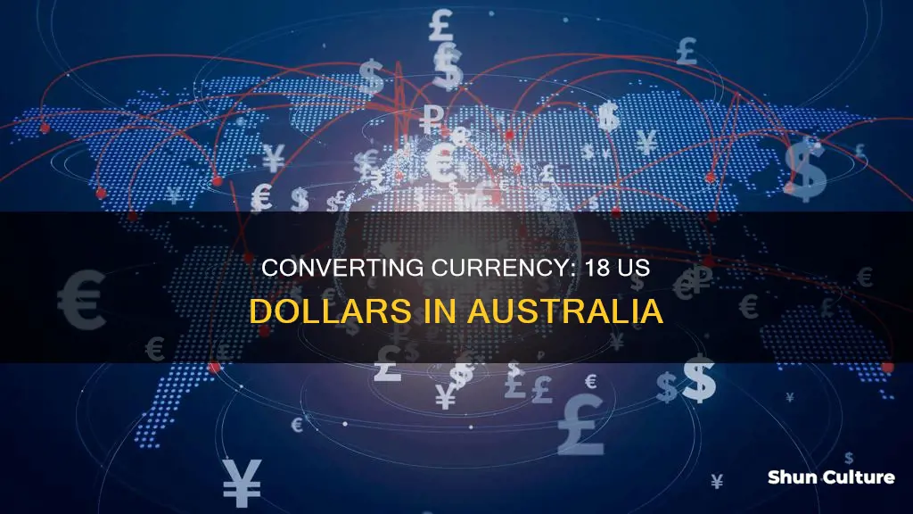 what is 18 us in australian dollars
