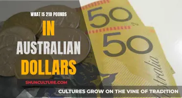 Converting 210 Pounds to Australian Dollars: How Much?