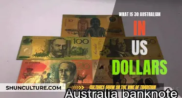Australian Dollars to USD: How Much is 30 AUD Worth?