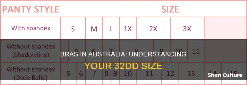 what is 32dd in australian size