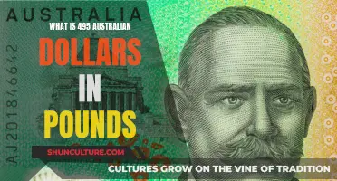 Converting Australian Dollars to Pounds: 495 AUD to GBP