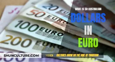 Australian Dollars to Euro: 50 AUD Equals How Much?