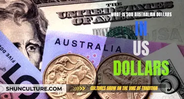How Much Is 500 Australian Dollars Worth in USD?