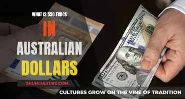 Euros to Australian Dollars: 550 EUR Equals How Much?