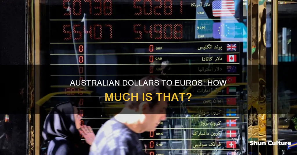 what is 90 australian dollars in euros