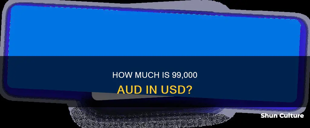 what is 99 000 australian dollars in american dollars