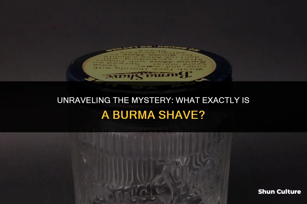 what is a burma shave