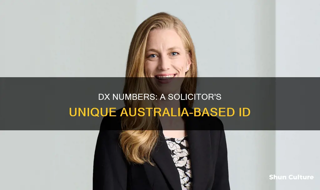 what is a dx number for a solicitor australia