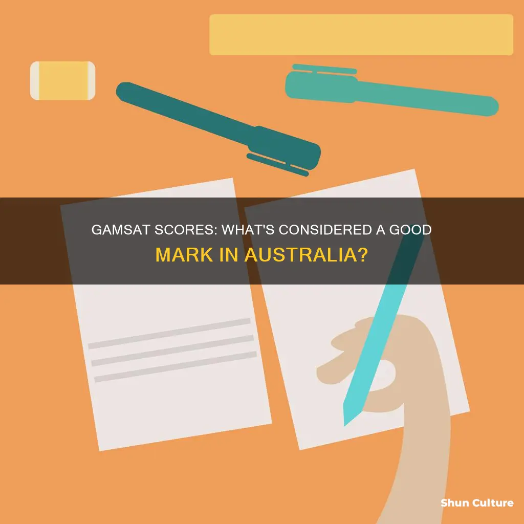 what is a good gamsat score australia