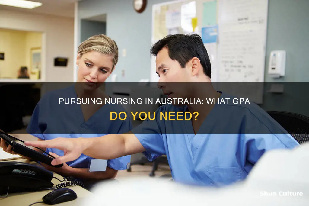 what is a good gpa for nursing in australia