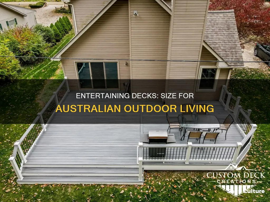 what is a good size deck for entertaining australia
