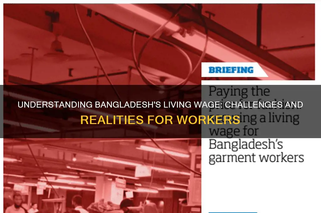 what is a living wage in bangladesh
