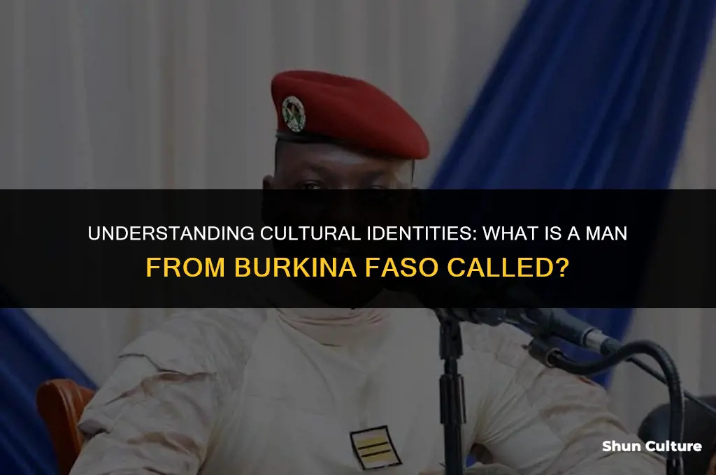what is a man from burkina faso called