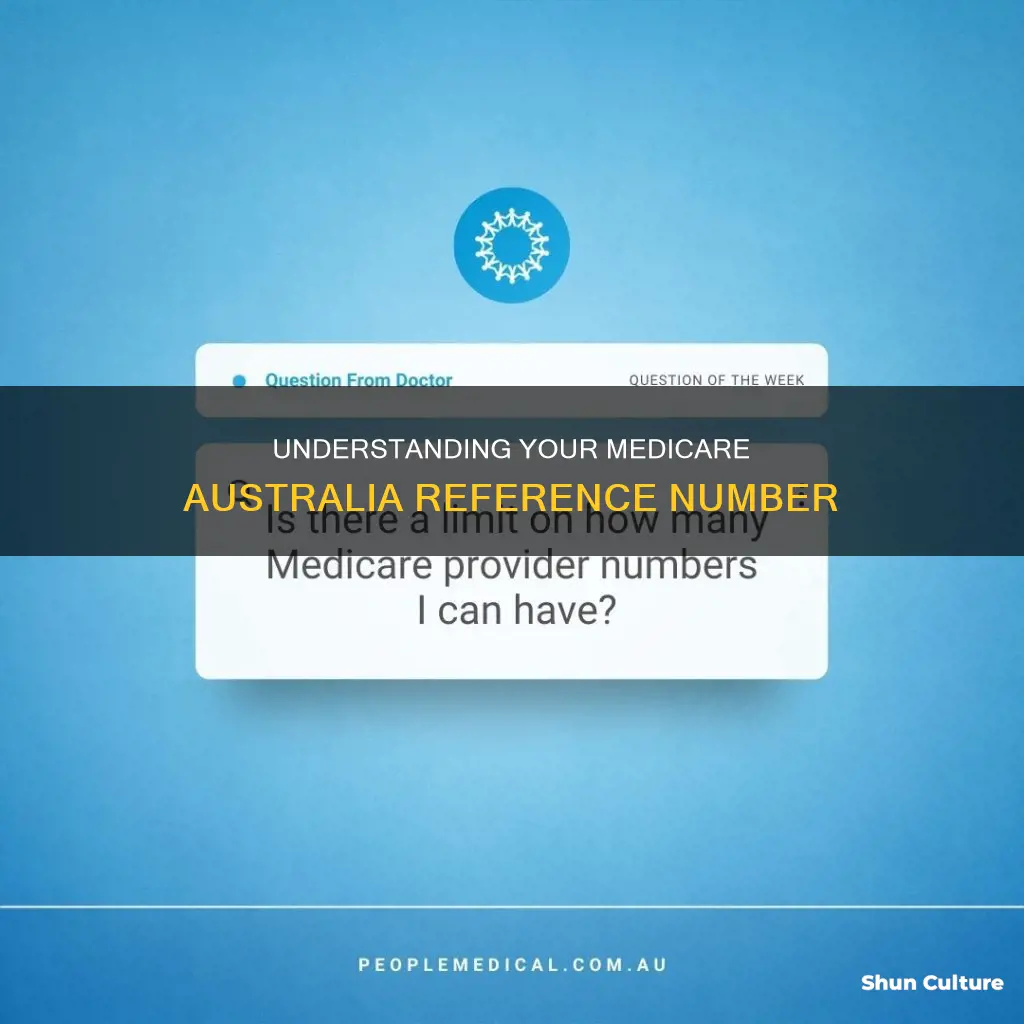 what is a medicare australia reference number
