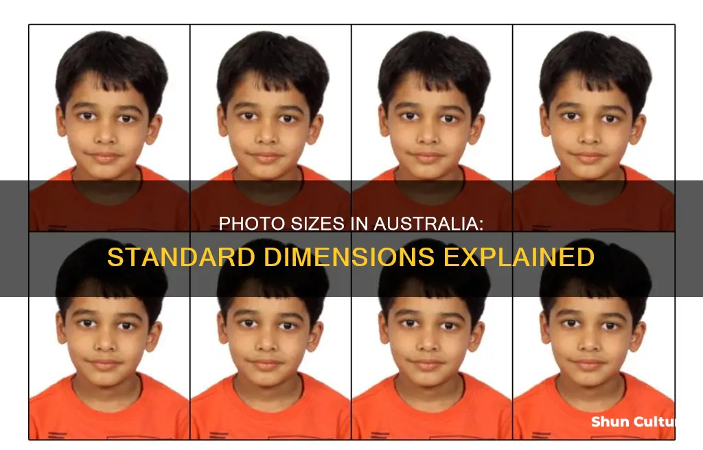 what is a normal photo size in australia