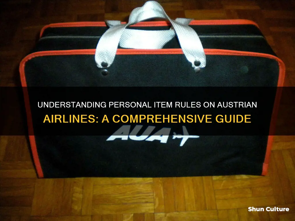 what is a personal item on austrian airlines