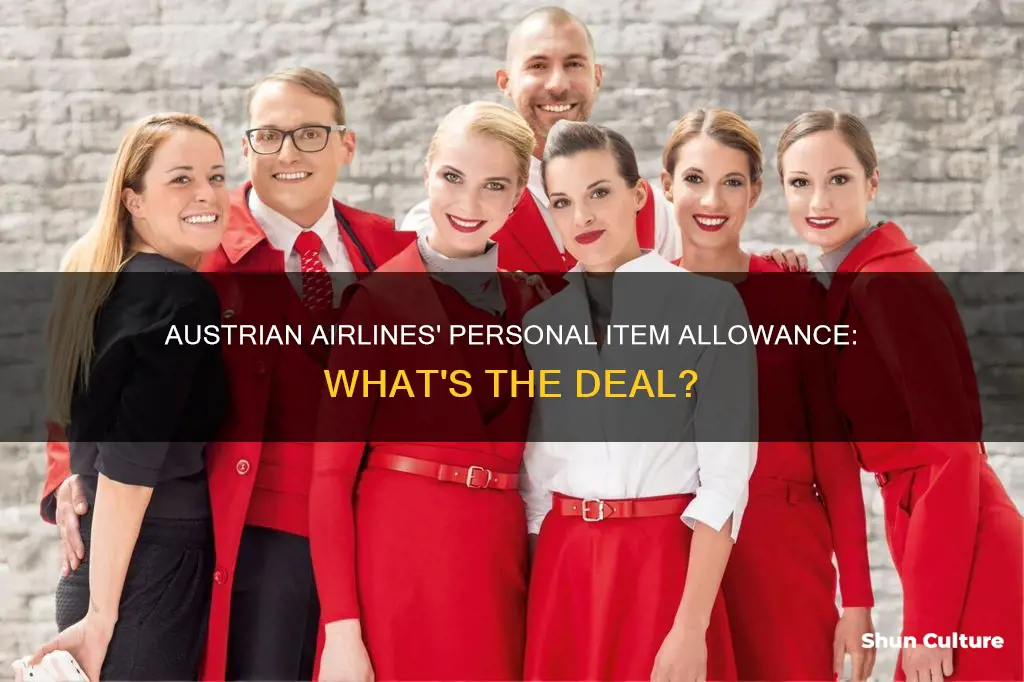 what is a personal item on austrian airlines