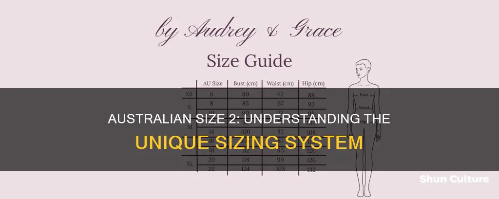 what is a size 2 in australia