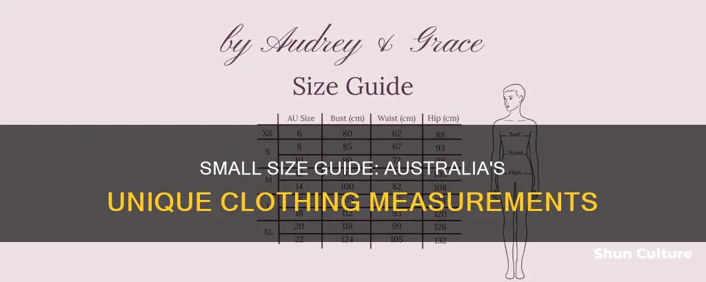 what is a size small in australia