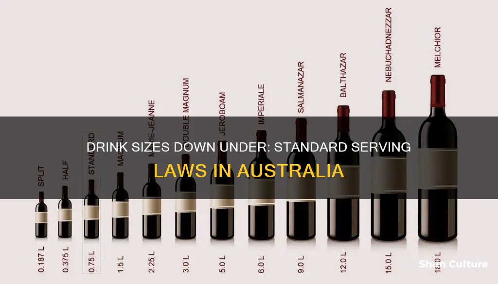 what is a standard drink size in australia