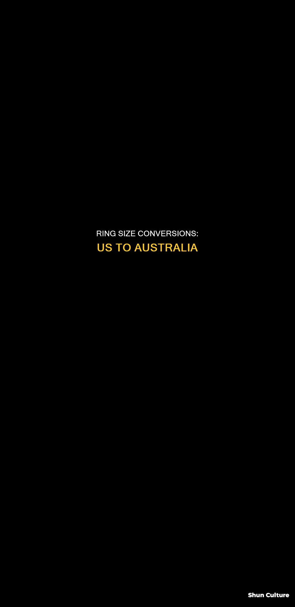 what is a us size 7 ring in australia