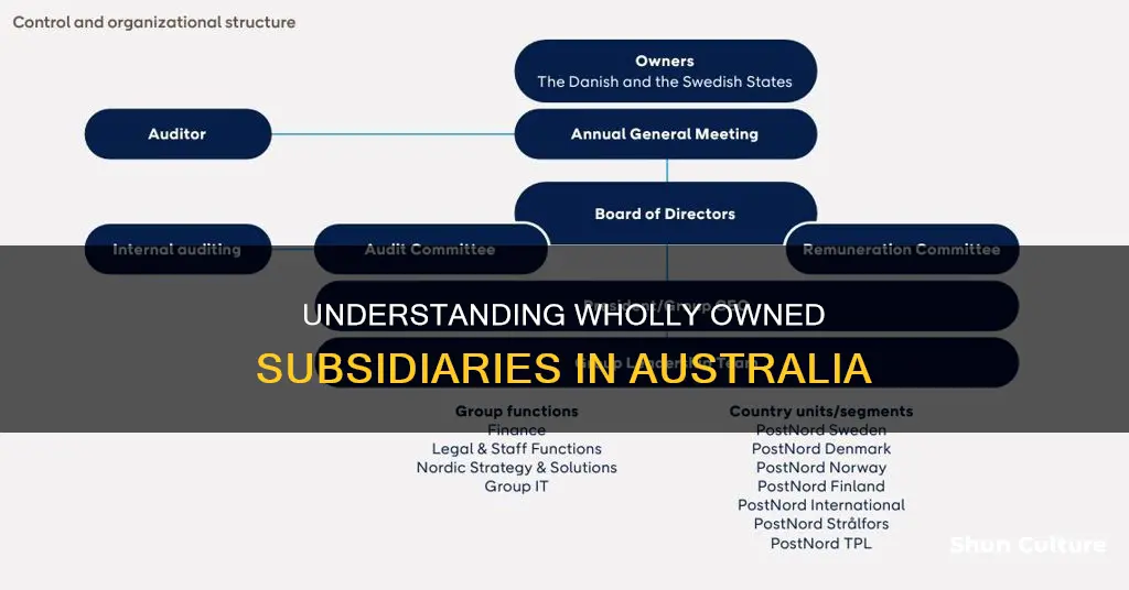 what is a wholly owned subsidiary australia