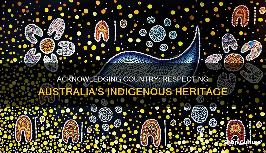 what is acknowledgement of country australia