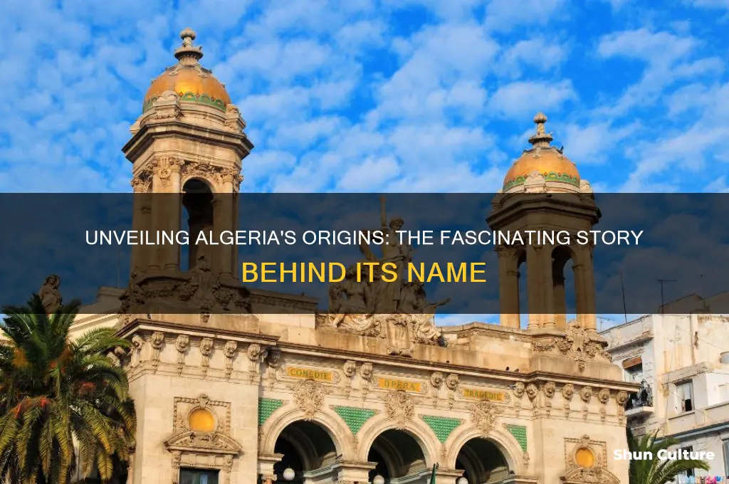 what is algeria named after