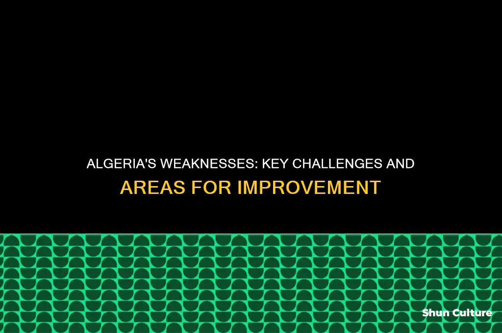 what is algeria weak in